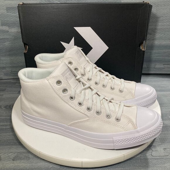 Converse Chuck Taylor All Star Malden Street Mid Shoes Mens 13 Vintage White - Picture 6 of 7